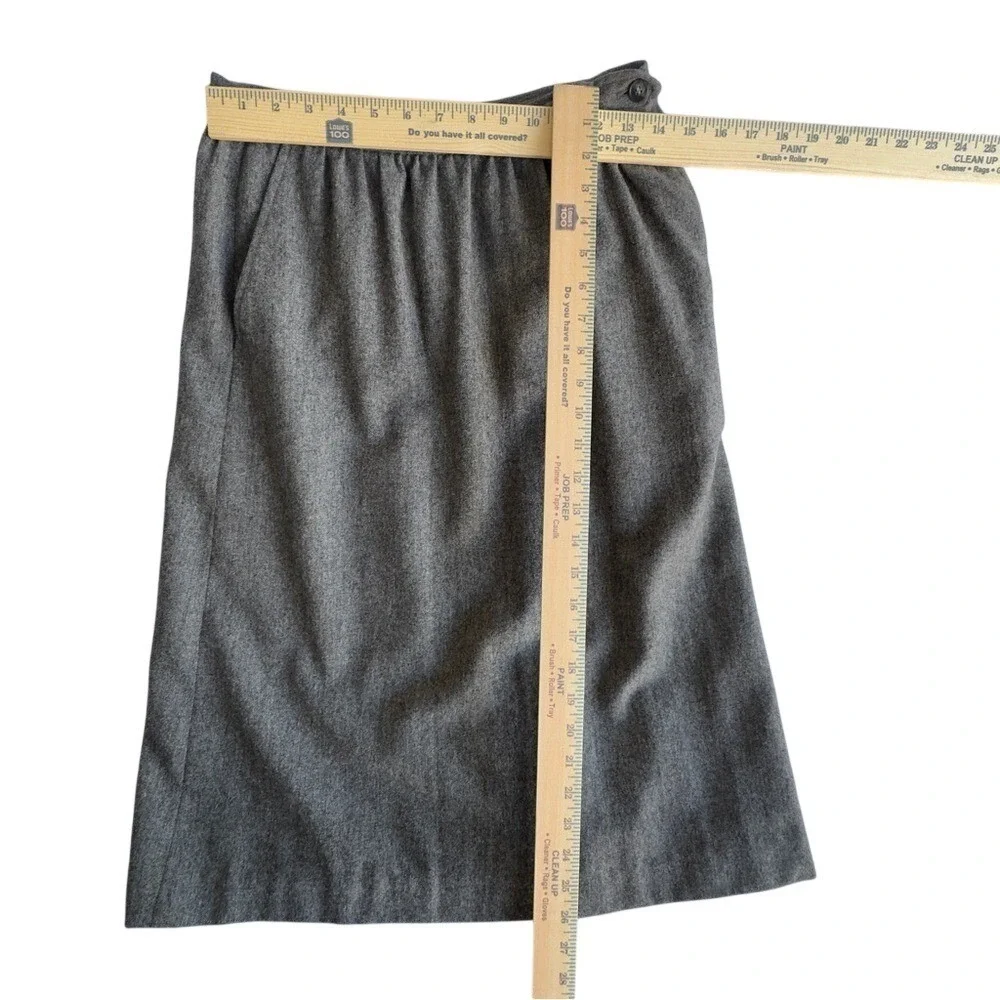Vintage Evan Picone Charcoal A-Line Skirt